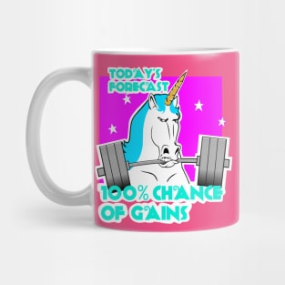 Barbell unicorn, Unicorn strong, girls who lift, fitness Mug